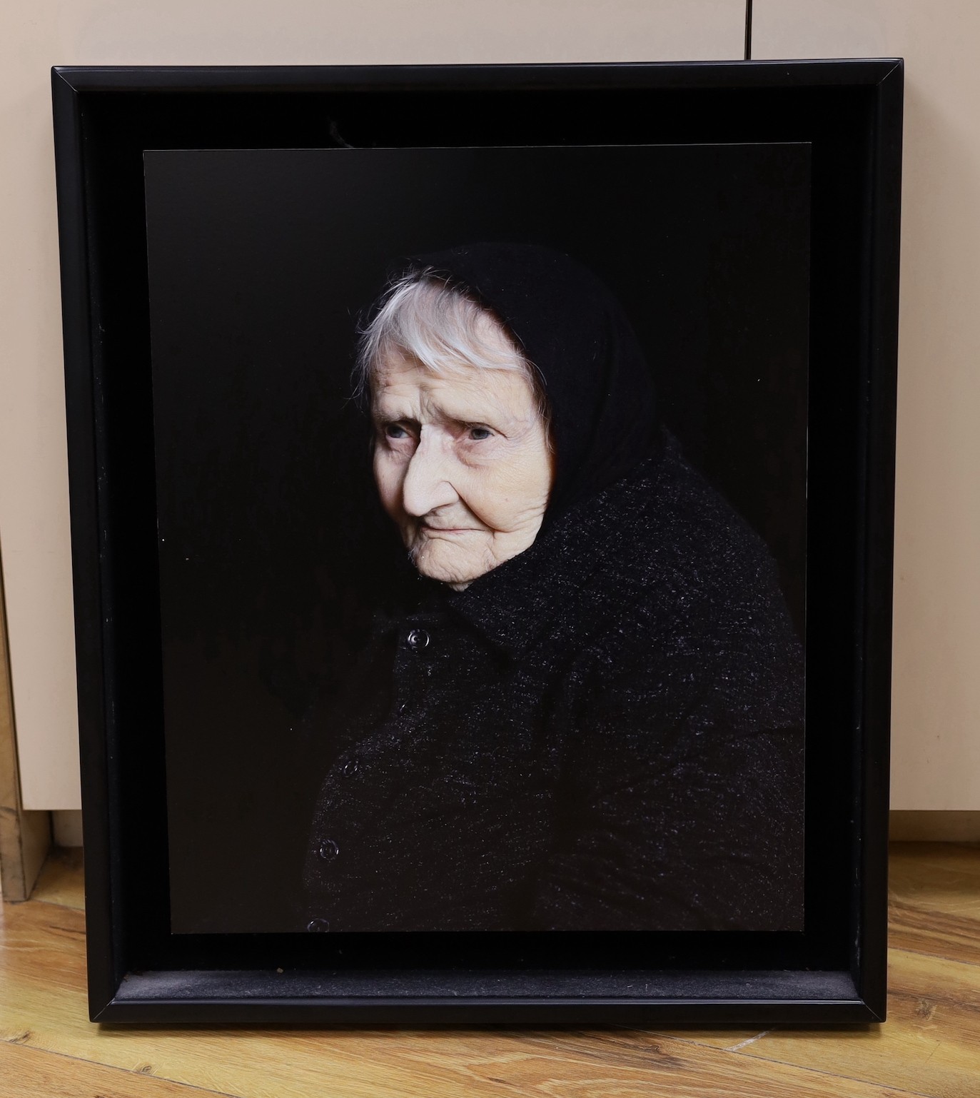 Georgia Metaxas (Australian, b.1974), archival inkjet print, elderly woman from 'The Mourners', 51 x 41cm